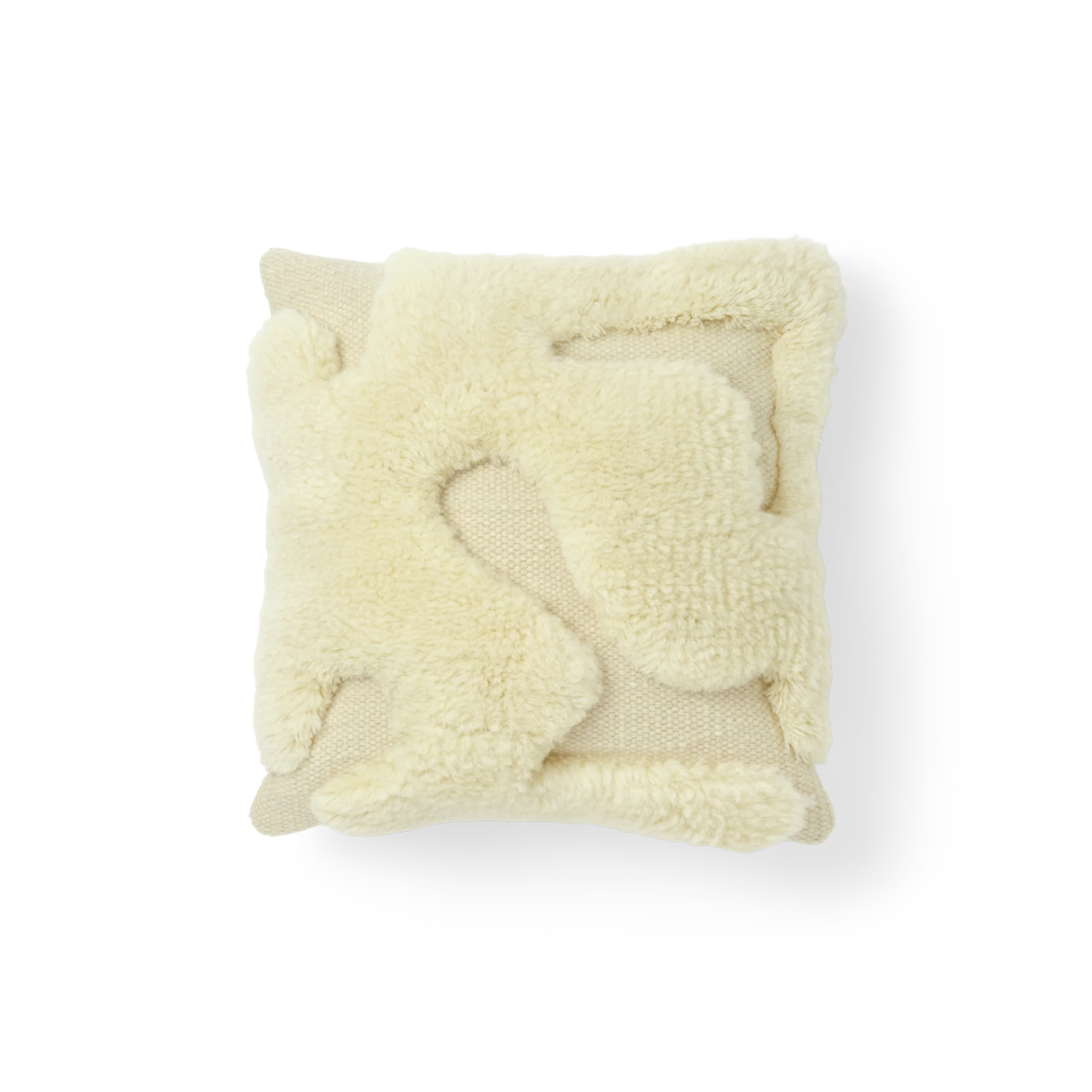 Wooly Pillow — Ekru detay 2